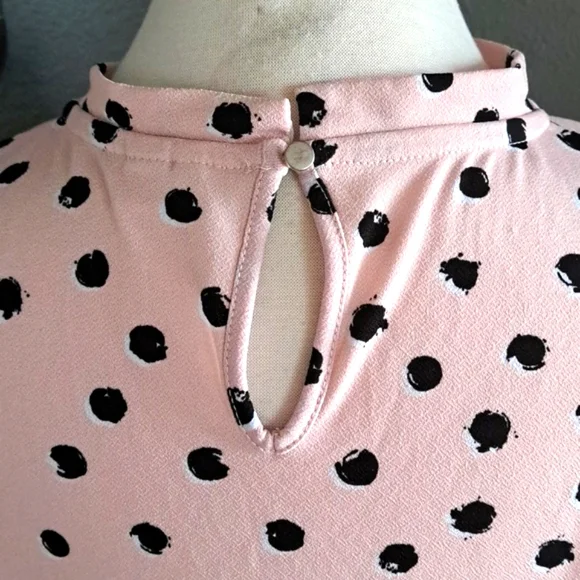 ELLE Polka Dot Blouse | Size L - Picture 4 of 5